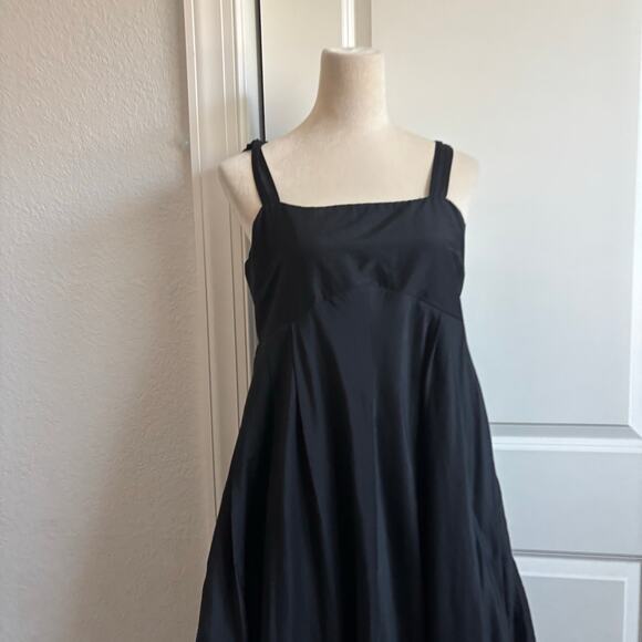 Gap Silk Blend Draped Hem High Low Dress M Smocked Whimsigoth Lagenlook Y2K - Picture 2 of 12